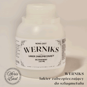 Lakier zabezpieczający, WARNISZ (VARNISH) bezbarwny | Akrylowy, wodny, transparentny | 100 ml